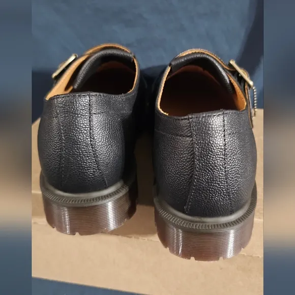 Dr Martens Mens Ramsey Monkstrap KLT Shoes Black Size 11 New No Box