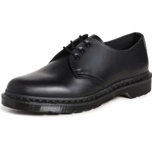 Dr. Martens Unisex 1461 3-Tie Shoe Black, Size 7 Men/Kids, 8 Women