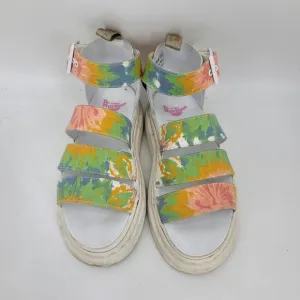 Dr. Martens Women's Clarissa Vegan Tie Dye Sandals Ankle Strap US Size 7 UK Sz 5