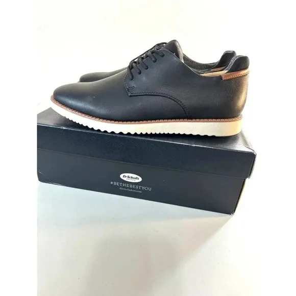 DR Scholl’s Shoes Mens Size 8.5 M Black Oxford Tie Shoes Sync New in Box