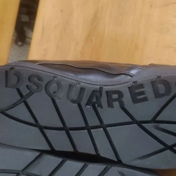DSquared2 551 triple black trainers size 46 made in Italy