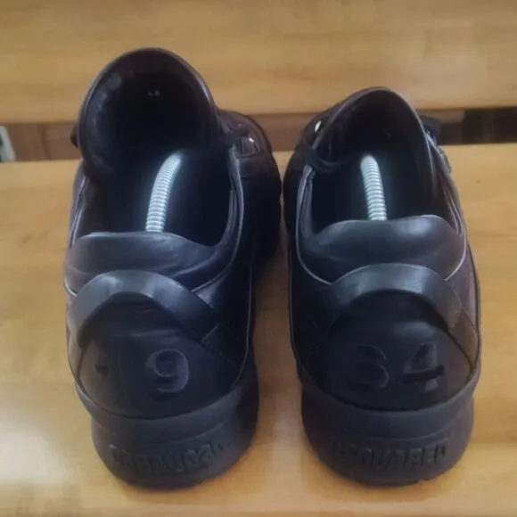 DSquared2 551 triple black trainers size 46 made in Italy
