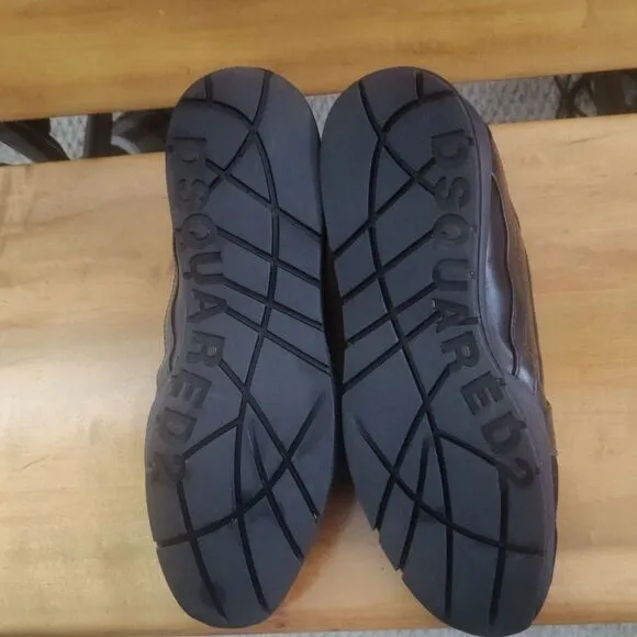 DSquared2 551 triple black trainers size 46 made in Italy