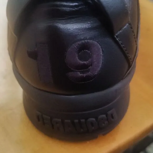 DSquared2 551 triple black trainers size 46 made in Italy