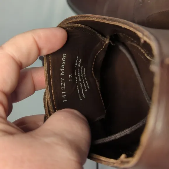 Dunross &amp; Sons Brown Leather Oxford Dress Shoes