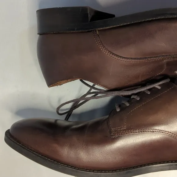 Dunross &amp; Sons Brown Leather Oxford Dress Shoes