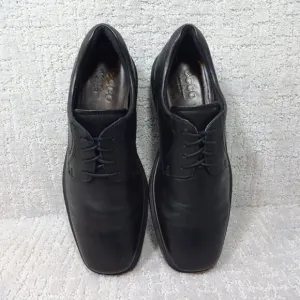 ECCO Helsinki 2.0 Men's Size 8-8.5 US Black Leather Plain Toe Tie Oxford Shoes