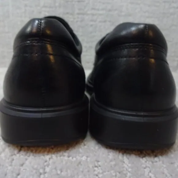 ECCO Helsinki 2.0 Men's Size 8-8.5 US Black Leather Plain Toe Tie Oxford Shoes