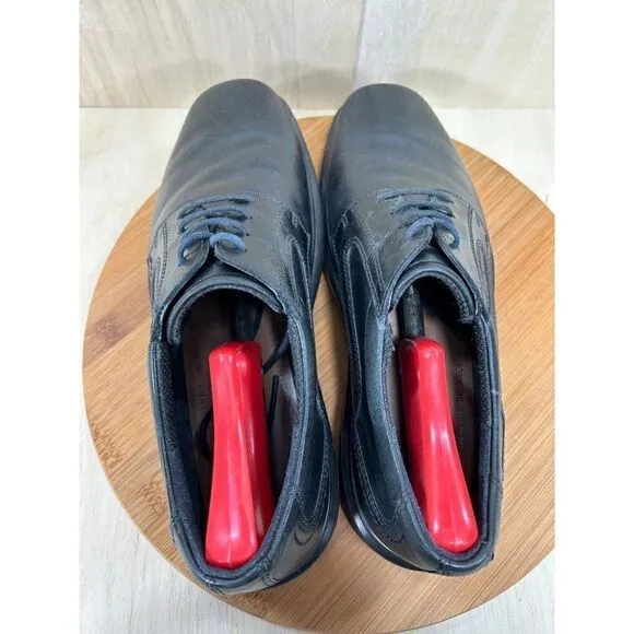 Ecco Helsinki Black Leather Dress Shoes Mens Size 44 US 10/10.5