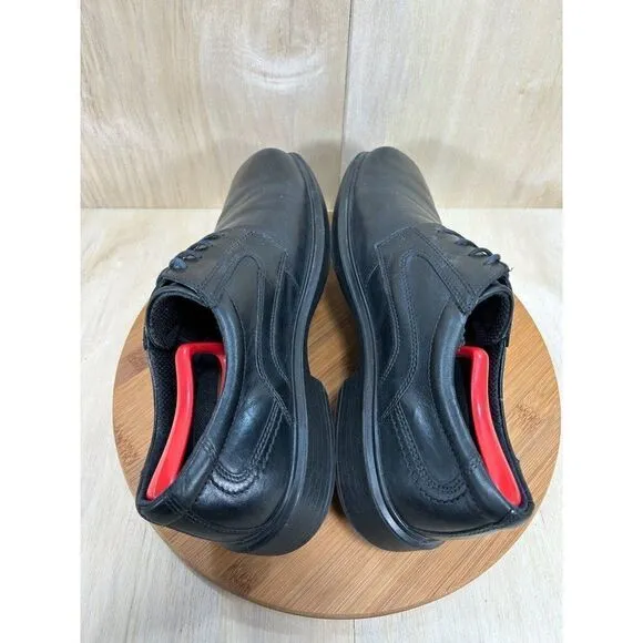 Ecco Helsinki Black Leather Dress Shoes Mens Size 44 US 10/10.5