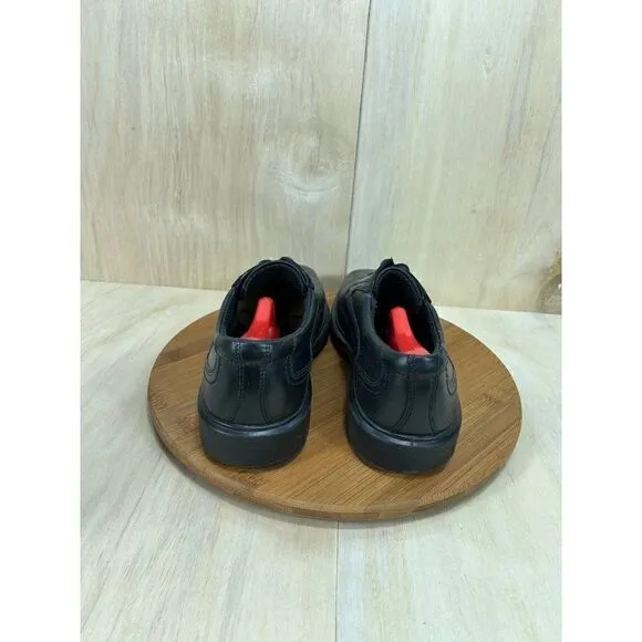 Ecco Helsinki Black Leather Dress Shoes Mens Size 44 US 10/10.5