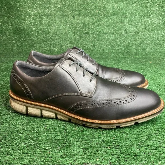 ECCO Jeremy $160 Men's Gray Wingtip Oxfords Dress Shoes Size EU 45 / US 11-11.5