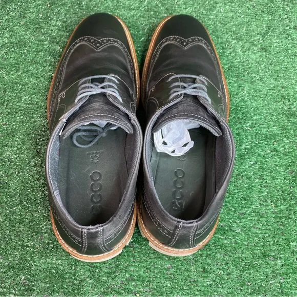 ECCO Jeremy $160 Men's Gray Wingtip Oxfords Dress Shoes Size EU 45 / US 11-11.5