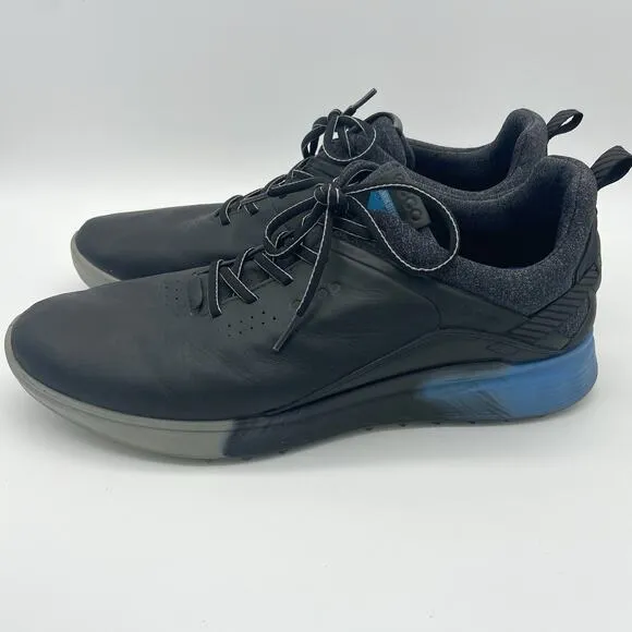 Ecco Mens 46 Black S Three Signature Iceman Limited Edition Golf Shoes Spikes