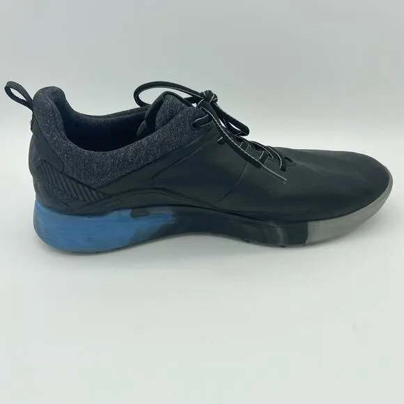 Ecco Mens 46 Black S Three Signature Iceman Limited Edition Golf Shoes Spikes