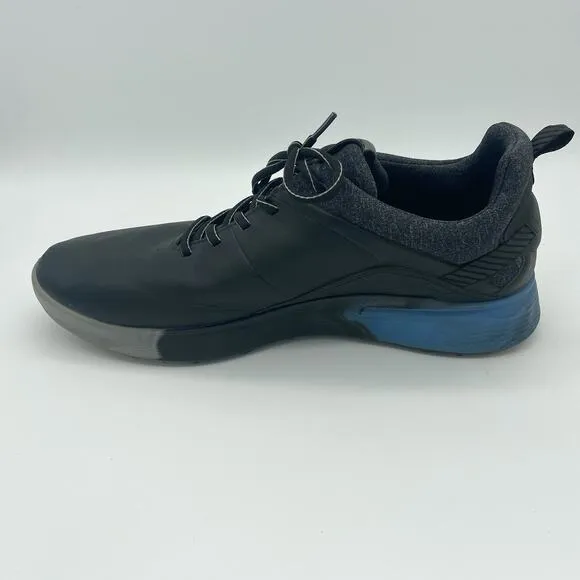 Ecco Mens 46 Black S Three Signature Iceman Limited Edition Golf Shoes Spikes