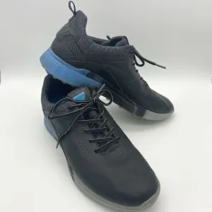 Ecco Mens 46 Black S Three Signature Iceman Limited Edition Golf Shoes Spikes