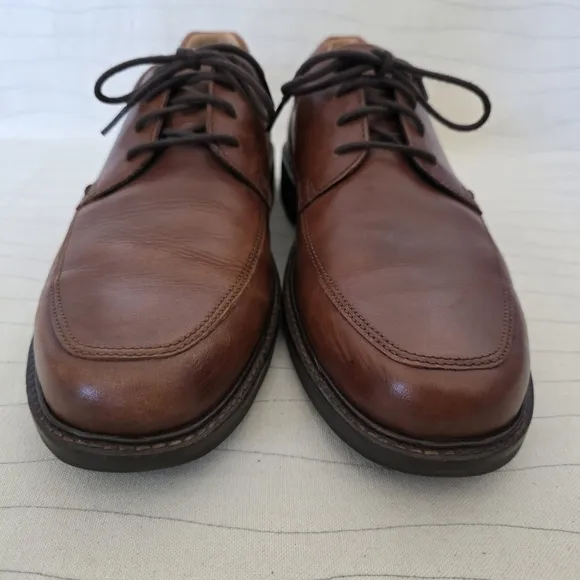 ECCO Mens Holton Amber Brown Leather Oxford Dress Shoes Size 10 US/44 EU
