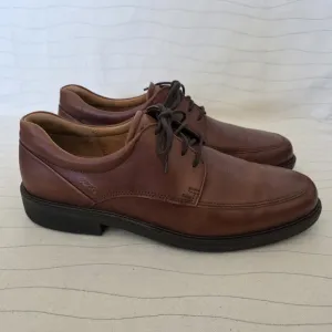 ECCO Mens Holton Amber Brown Leather Oxford Dress Shoes Size 10 US/44 EU