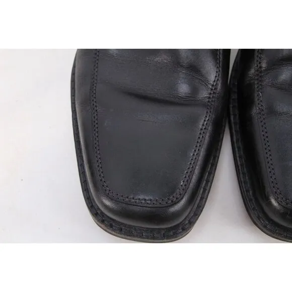 Ecco Seattle Apron Toe Men’s  Black Leather Lace Up Dress Shoes Sz 45 US 11