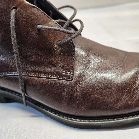 ECCO Shoes‎ Size US 10 Vitrus Tie Boot Chukka Brown Leather Gore-Tex Men