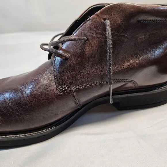 ECCO Shoes‎ Size US 10 Vitrus Tie Boot Chukka Brown Leather Gore-Tex Men