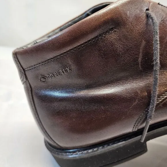 ECCO Shoes‎ Size US 10 Vitrus Tie Boot Chukka Brown Leather Gore-Tex Men