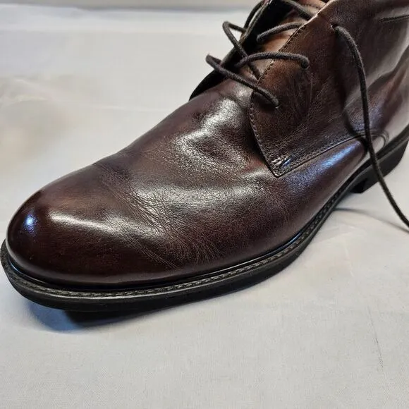 ECCO Shoes‎ Size US 10 Vitrus Tie Boot Chukka Brown Leather Gore-Tex Men