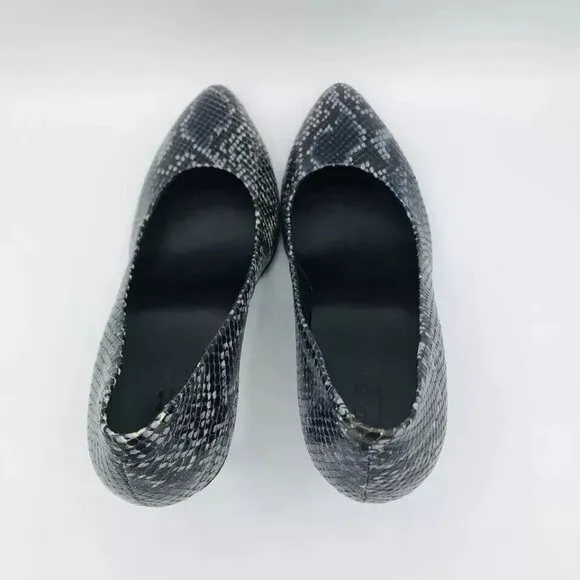 ECCO Womens Shoes Size 9 / EU40 Heels Danish Design Snake Animal Pointed Toe
