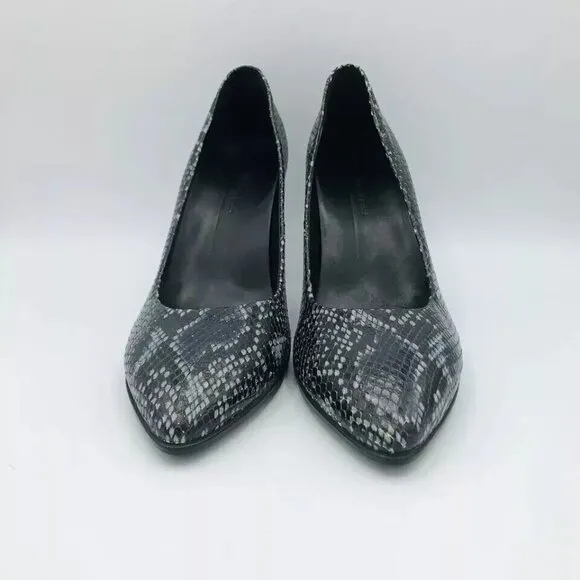 ECCO Womens Shoes Size 9 / EU40 Heels Danish Design Snake Animal Pointed Toe