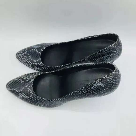 ECCO Womens Shoes Size 9 / EU40 Heels Danish Design Snake Animal Pointed Toe