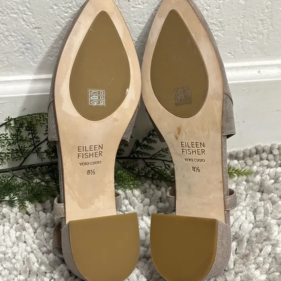EILEEN FISHER Pointed Toe Slingback Pumps Size: 8.5