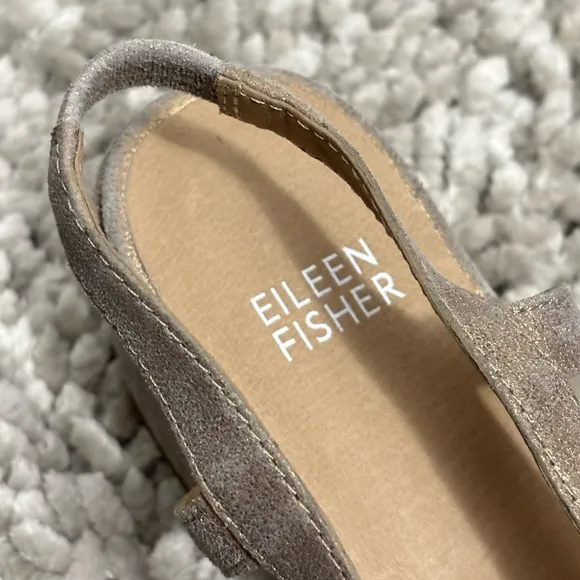 EILEEN FISHER Pointed Toe Slingback Pumps Size: 8.5