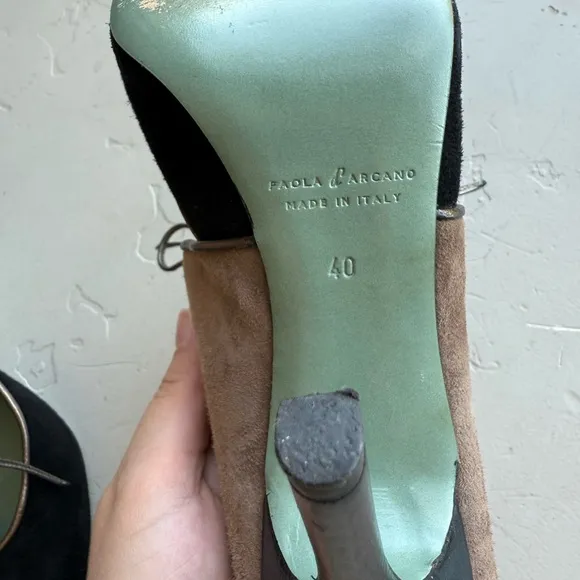 Elegant Black and Brown Women's Heels