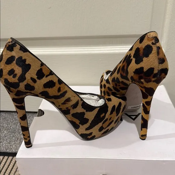 Elegant Brown and Black High Heels
