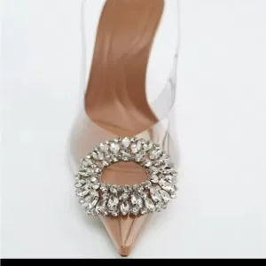 Elegant Crystal Embellished Women's Shoes