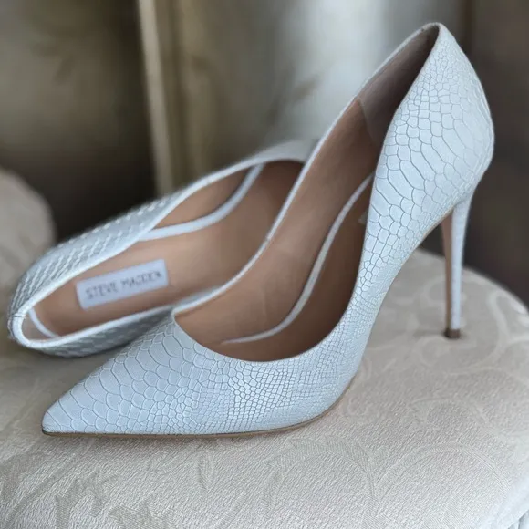 Elegant Gray Textured Women's Heels stilettos pumps