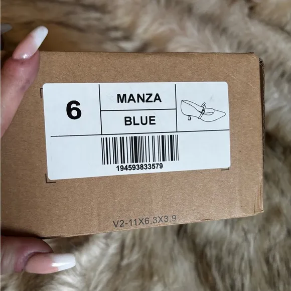 🩰👠Elegant Grayish blue”MANZA BLUE” Mary Jane Heels🎁💋