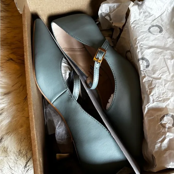 🩰👠Elegant Grayish blue”MANZA BLUE” Mary Jane Heels🎁💋