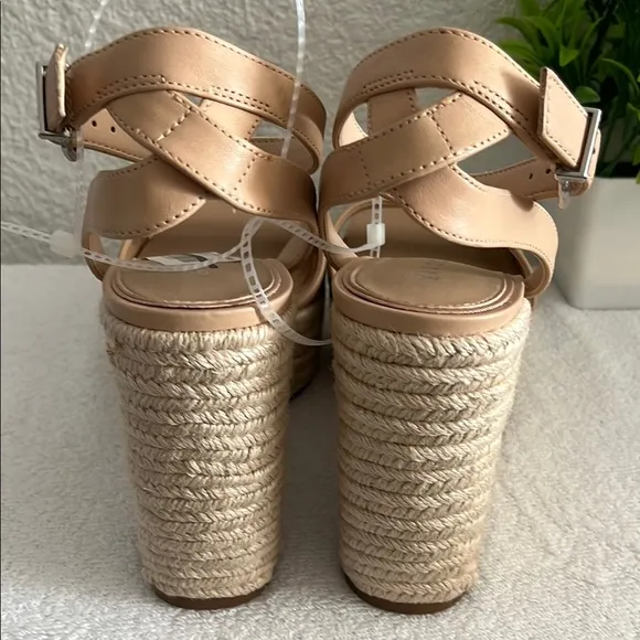 Elegant Tan Wedge Sandals Gianni Bini