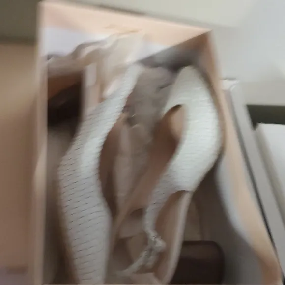 Elegant White Woven Women's Slingback Heels