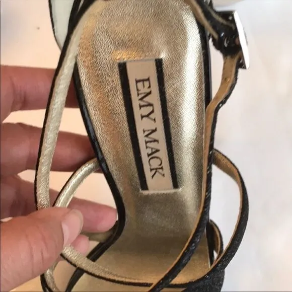 EMY MACK BEAUTIFUL SHIMMERY HEELS.  NEW