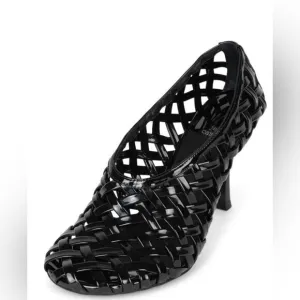 ENCAGED-H jeffrey Campbell stiletto pumps lattice woven heels cutout shoes jelly