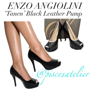 Enzo Angiolini TANEN Peep Toe Heeled Sandals, Women’s Size 5.5