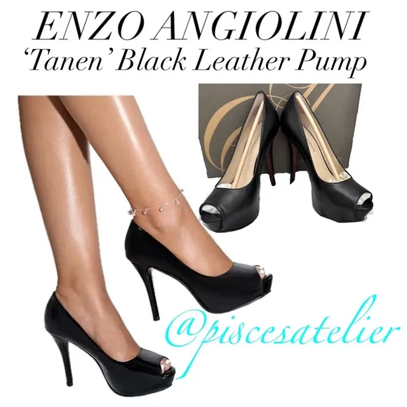Enzo Angiolini TANEN Peep Toe Heeled Sandals, Women’s Size 5.5