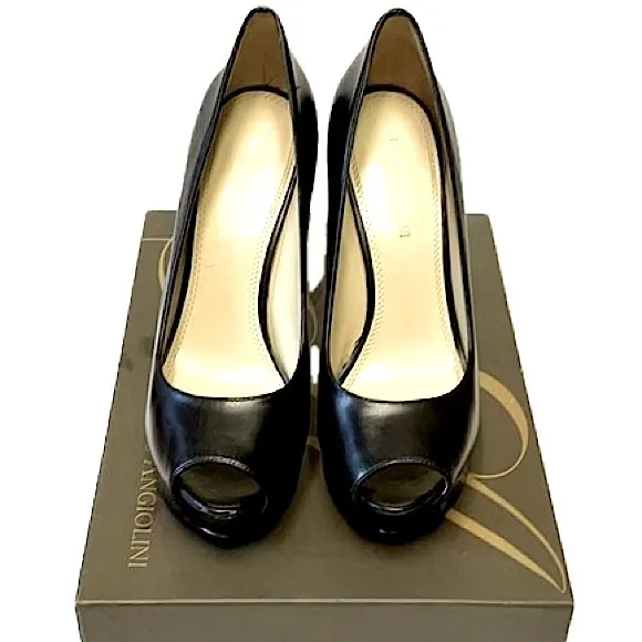 Enzo Angiolini TANEN Peep Toe Heeled Sandals, Women’s Size 5.5