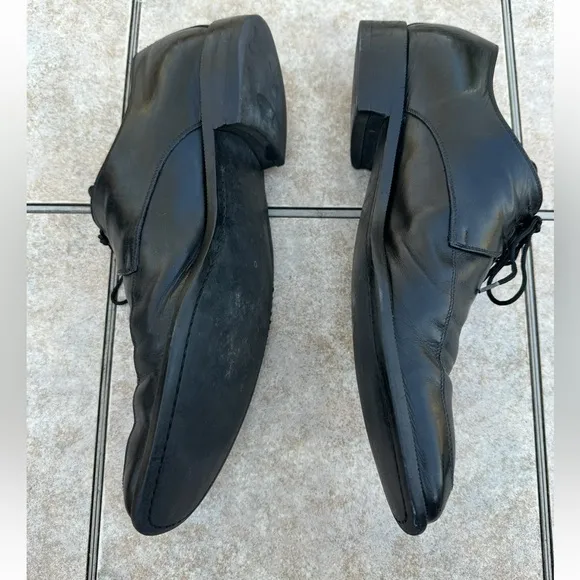 Ermenegildo Zegna Dress Shoes Men's Black Leather US 13