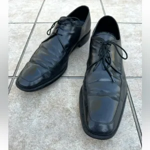 Ermenegildo Zegna Dress Shoes Men's Black Leather US 13