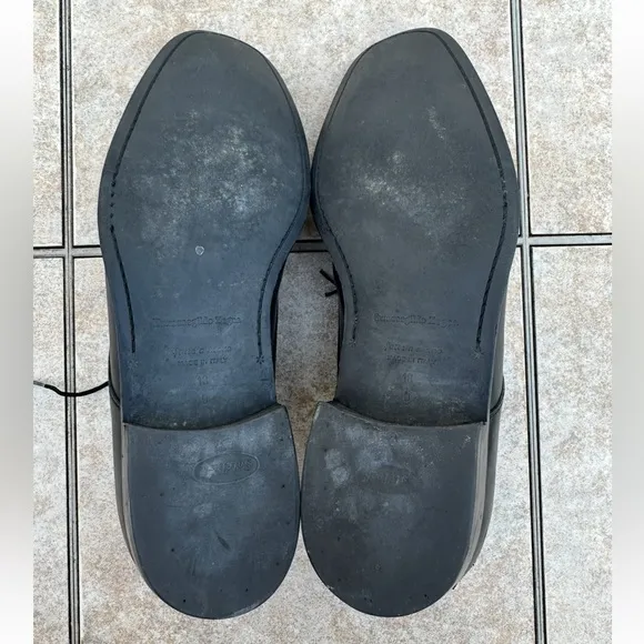 Ermenegildo Zegna Dress Shoes Men's Black Leather US 13