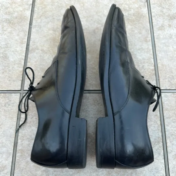 Ermenegildo Zegna Dress Shoes Men's Black Leather US 13